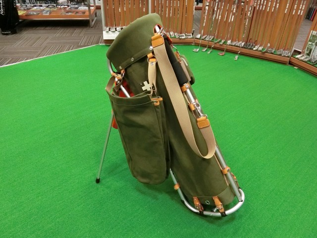 木の庄帆布 kinoshohampu ゴルフバッグ フレームウォーカー ミズノ 高級素材使用ブランド